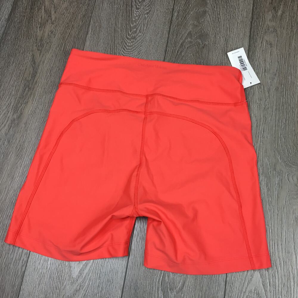 NEW Outdoor Voices Womens Large Hot Coral Splashknit 5" Short Activewear